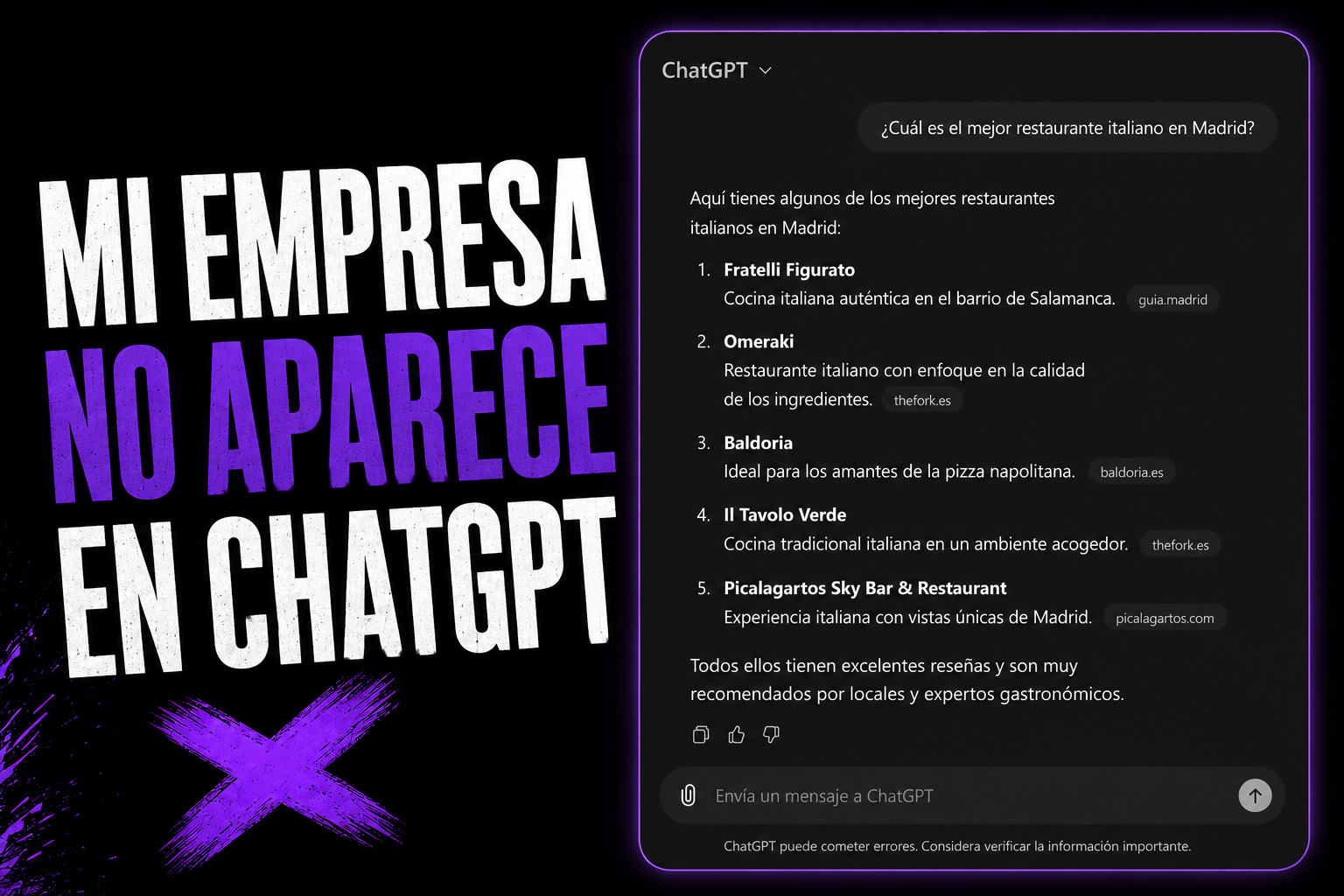 Por qué tu empresa no aparece en ChatGPT (y cómo solucionarlo en 30 días)